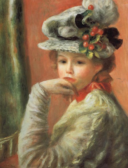 Young Girl in a White Hat